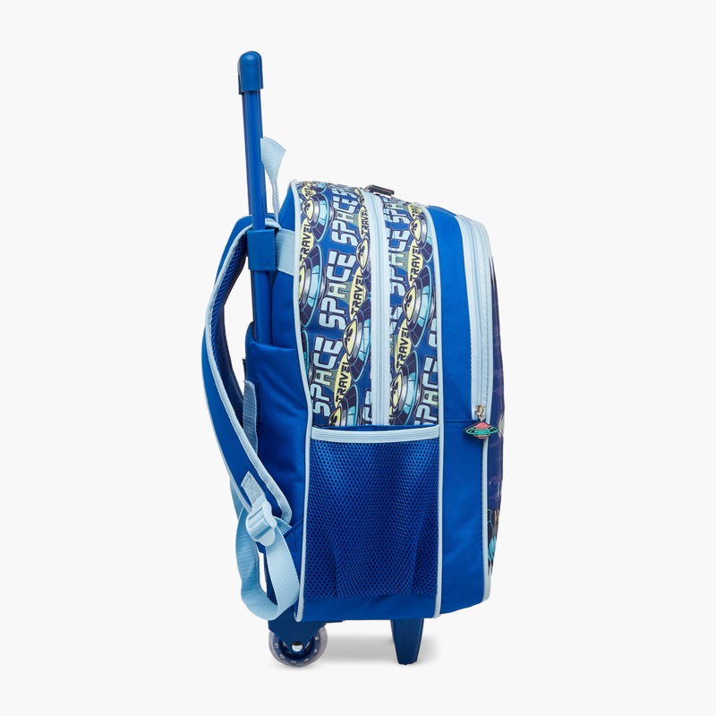 sami_studio 16 Inch Trolley-Alien-Set Of 5-2 Cmprt With Zip- (Polyester ) Multicolor \ 34X20X47.5 - Image 4